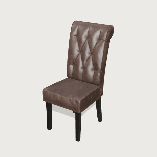 Chaise de repas cuir